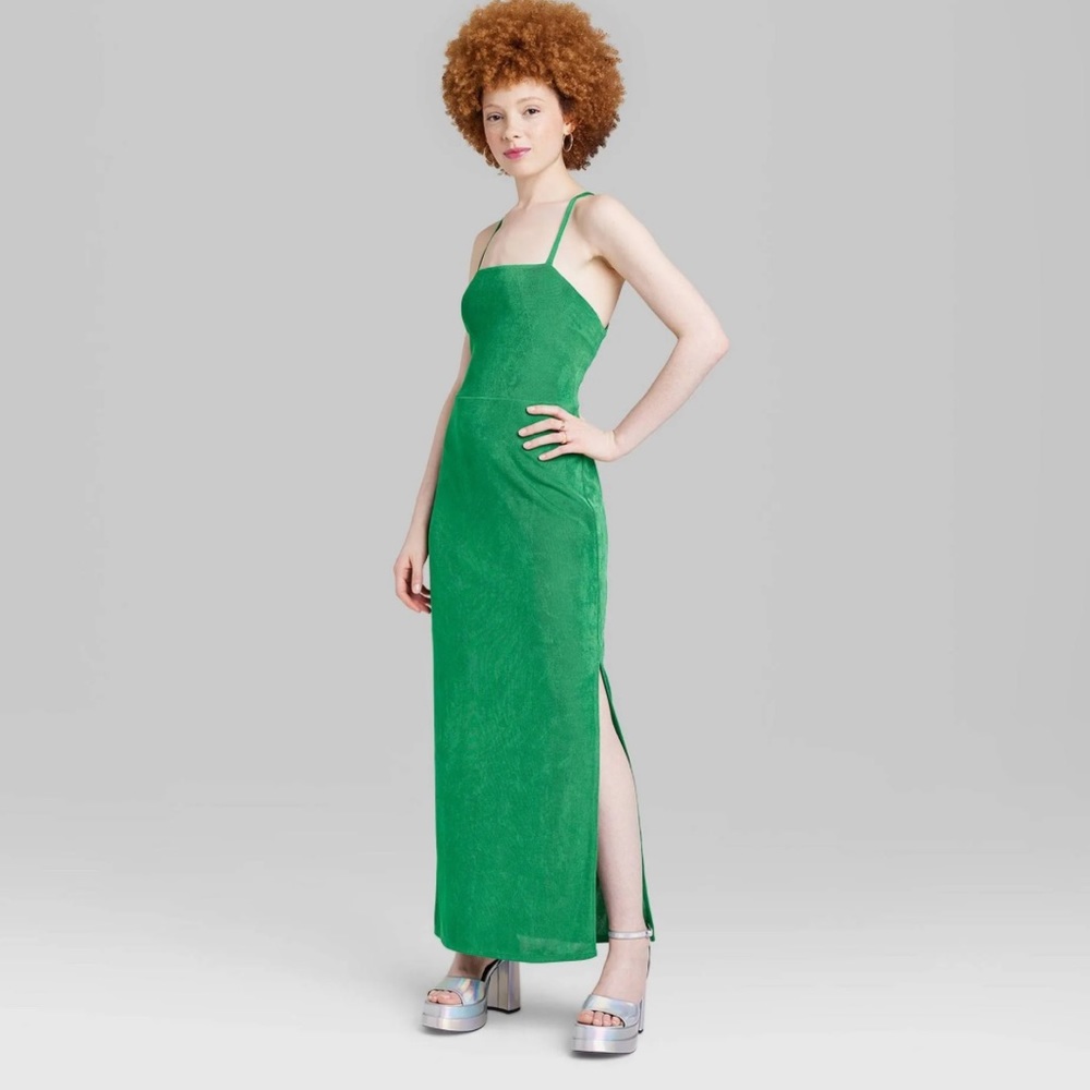 Target Wild Fable Lace-up Back Maxi Dress